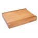 Grooved Wooden Soap Dish
