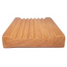 Grooved Wooden Soap Dish
