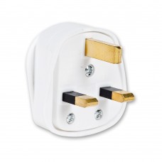UK PLUG. 3A FUSE White