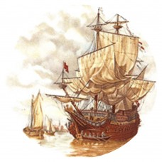 Ceramic Tile Galleon [B]