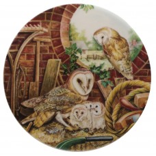 Ceramic Tile Owl Family