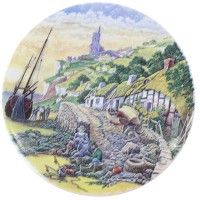 Ceramic Tile Harbour Scene Ceramic Tile Harbour Scene