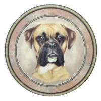 Ceramic Tile Boxer Dog