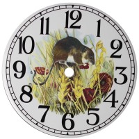 Ceramic Clock Field Mouse Face