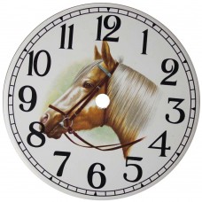 Ceramic Clock Horses Head 