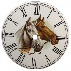 Ceramic Clock Horses Head 