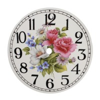 Ceramic Clock Tile Summer Spray