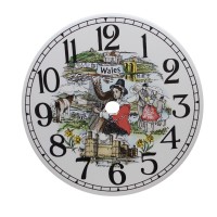 Ceramic Clock Tile Wales