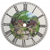 Ceramic Clock Farmyard Gossip Roman Face