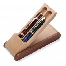 Double Rosewood / Maple Flip Pen Box
