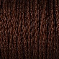 Twisted Decorative Lighting Cable Brown
