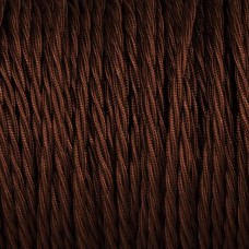 Twisted Decorative Lighting Cable Brown