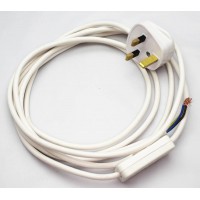 Two core cable White inline set